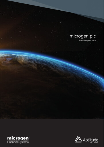 Thumbnail Aptitude Software Group Annual Report 2018