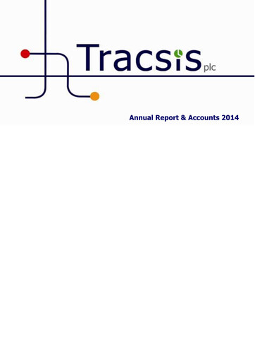 Thumbnail Tracsis Annual Report 2014