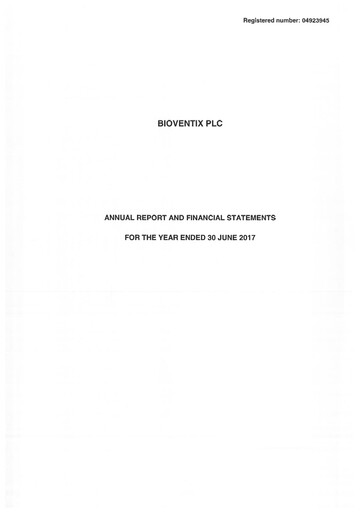 Thumbnail Bioventix Annual Report fy2017