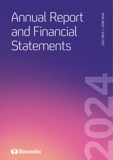Thumbnail Bioventix Annual Report fy2024