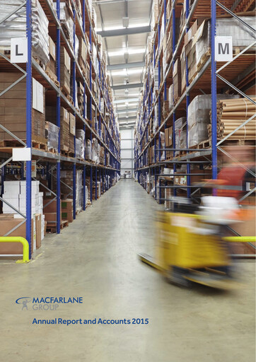 Thumbnail Macfarlane Group Annual Report 2015