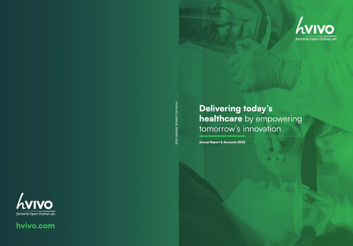 Thumbnail hVIVO Annual Report 2023