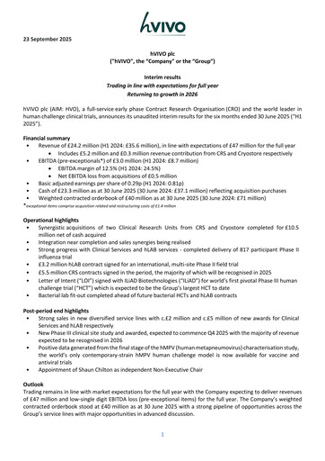 Vorschaubild hVIVO Halbjahresbericht 2025-h1