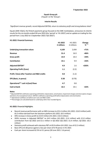 Vorschaubild Equals Group Halbjahresbericht 2022-h1