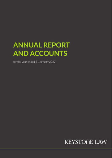 Thumbnail Keystone Law Group Annual Report fy2022