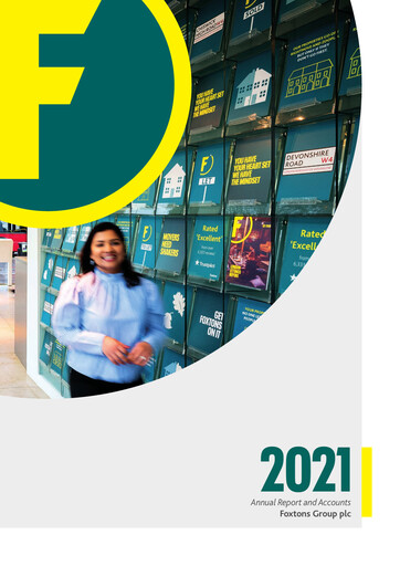 Thumbnail Foxtons Group Annual Report 2021