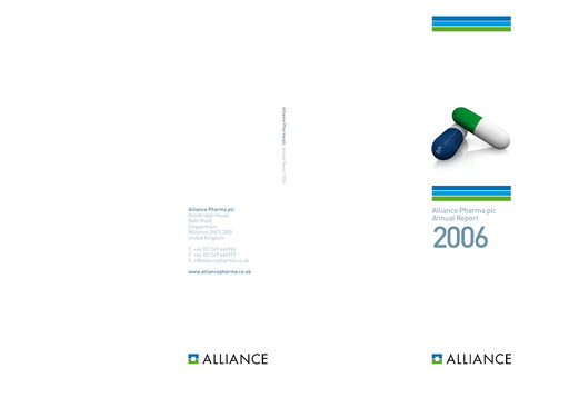 Vorschaubild Alliance Pharma Jahresbericht 2006
