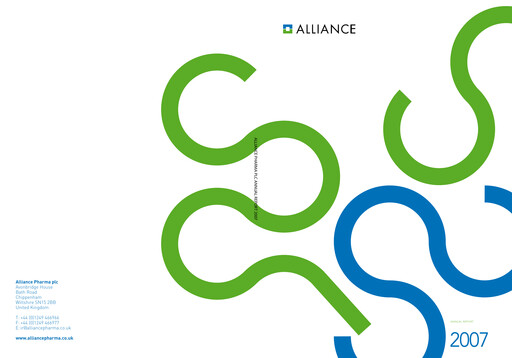 Vorschaubild Alliance Pharma Jahresbericht 2007