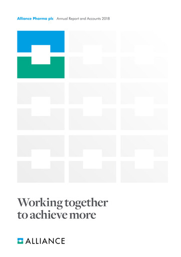 Vorschaubild Alliance Pharma Jahresbericht 2018