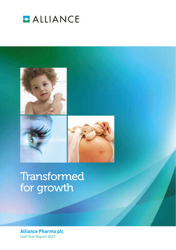 Miniature Alliance Pharma Rapport semestriel 2017-h1