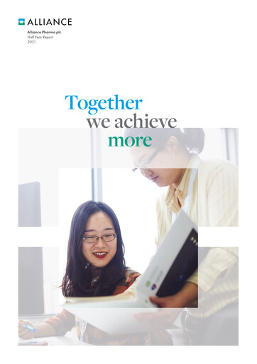 Miniature Alliance Pharma Rapport semestriel 2021-h1