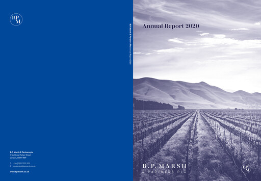 Miniature B.P. Marsh & Partners Rapport annuel 2020