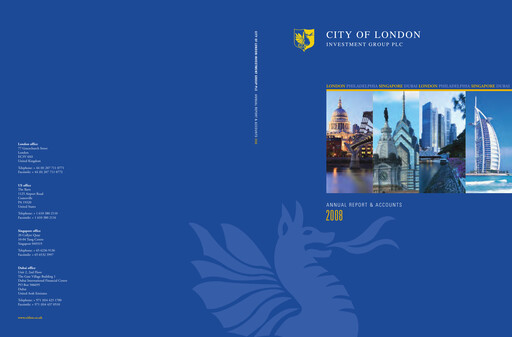 Thumbnail City of London Investment Group Plc Annual Report 2007-2008