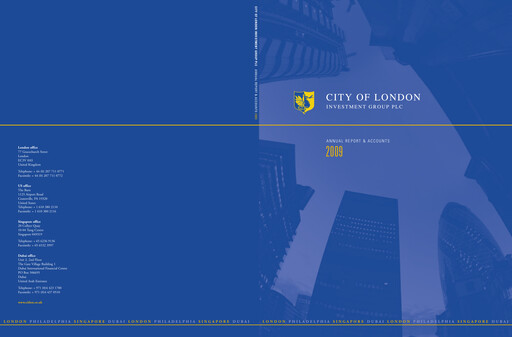 Thumbnail City of London Investment Group Plc Annual Report 2008-2009