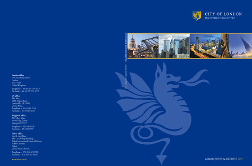 Thumbnail City of London Investment Group Plc Annual Report 2011-2012