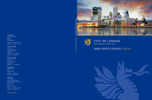 Thumbnail City of London Investment Group Plc Annual Report 2014-2015