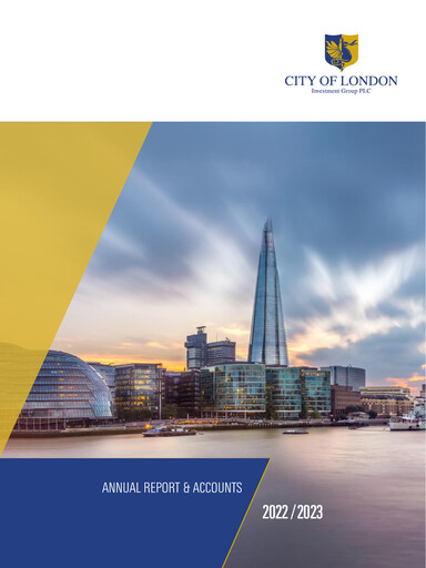 Thumbnail City of London Investment Group Plc Annual Report 2022-2023