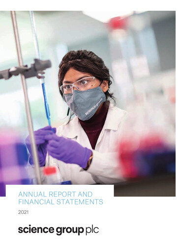 Thumbnail Science Group Annual Report 2021