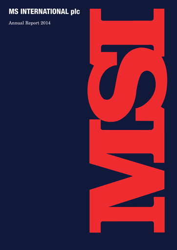 Thumbnail MS INTERNATIONAL plc Annual Report 2014