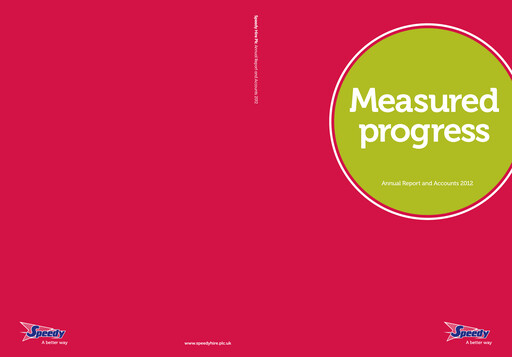 Thumbnail Speedy Hire Annual Report 2012