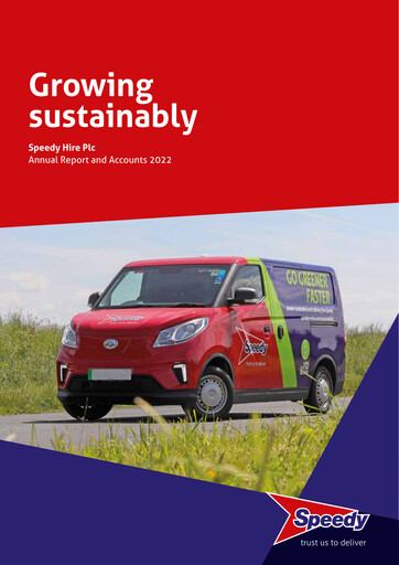 Thumbnail Speedy Hire Annual Report 2022