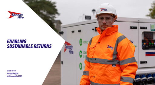 Miniature Speedy Hire Rapport annuel 2025