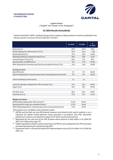 Thumbnail Capital Limited Half-year Report 2024-h1