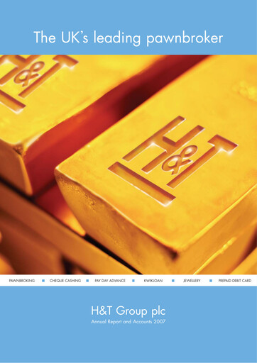 Miniature H&T Group plc Rapport annuel 2007