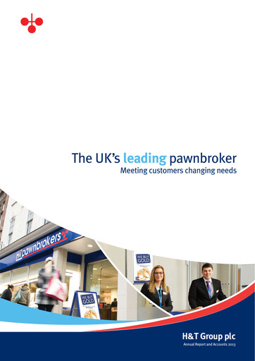 Miniature H&T Group plc Rapport annuel 2013