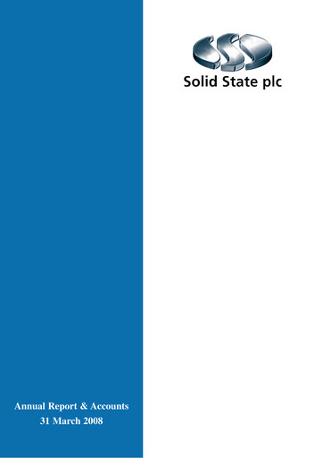 Thumbnail Solid State Group Annual Report 2008