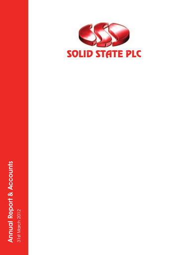 Thumbnail Solid State Group Annual Report 2012