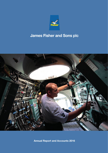 Miniature James Fisher and Sons Rapport annuel 2016