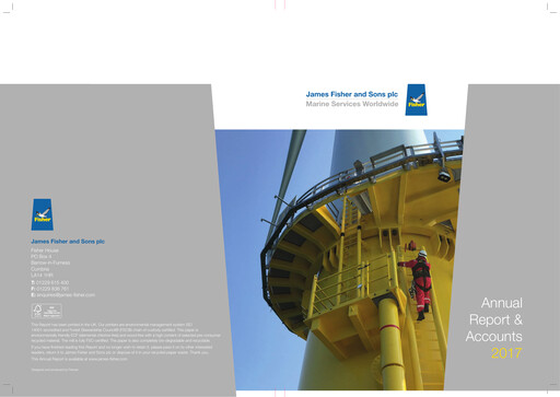 Miniature James Fisher and Sons Rapport annuel 2017