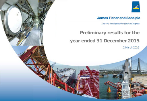 Vorschaubild James Fisher and Sons Finanzbericht 2015