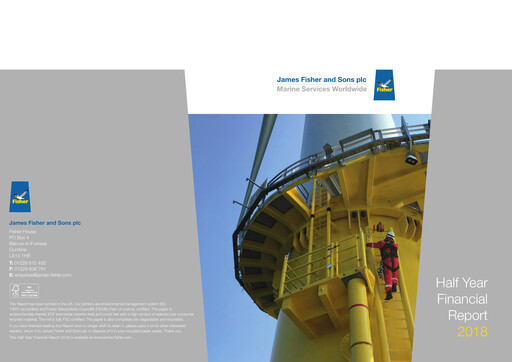 Thumbnail James Fisher and Sons Half-year Report 2018-h1