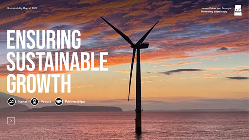 Thumbnail James Fisher and Sons Sustainability Report 2022