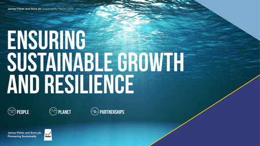 Thumbnail James Fisher and Sons Sustainability Report 2023