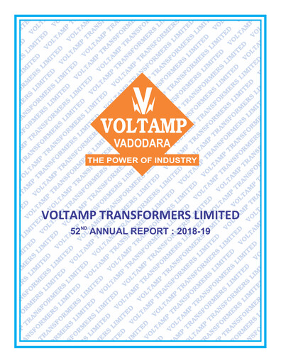 Thumbnail Voltamp Transformers
 Annual Report 2018-2019