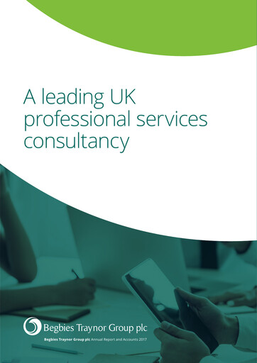 Thumbnail Begbies Traynor Group Annual Report 2017