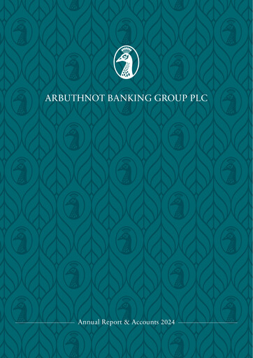 Thumbnail Arbuthnot Banking Group Annual Report 2024