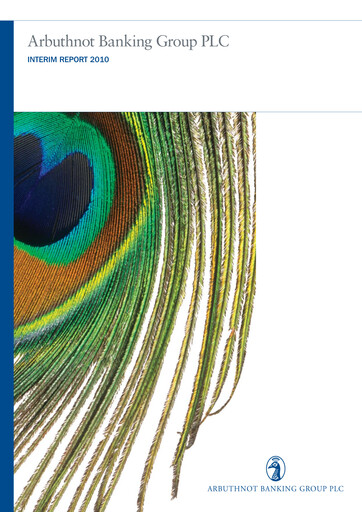 Thumbnail Arbuthnot Banking Group Half-year Report 2010-h1