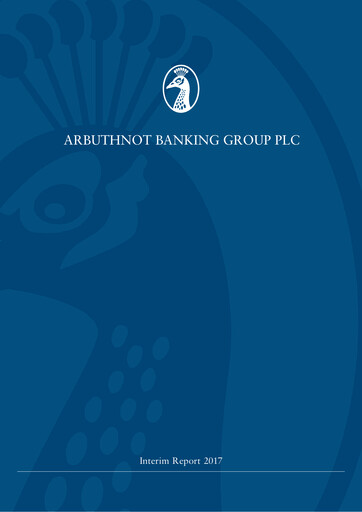 Thumbnail Arbuthnot Banking Group Half-year Report 2017-h1