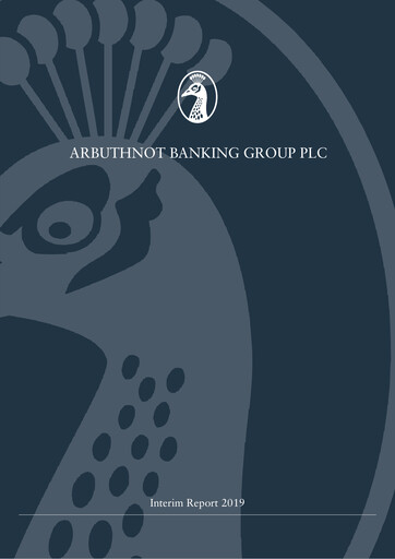 Thumbnail Arbuthnot Banking Group Half-year Report 2019-h1