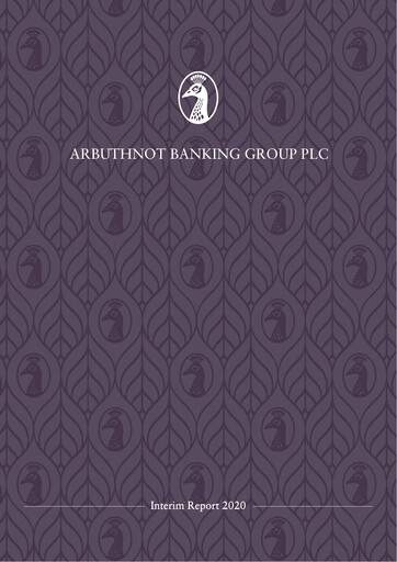Thumbnail Arbuthnot Banking Group Half-year Report 2020-h1