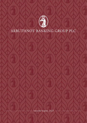 Thumbnail Arbuthnot Banking Group Half-year Report 2023-h1