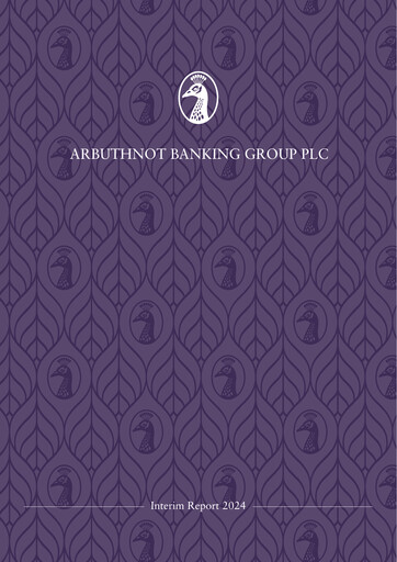 Thumbnail Arbuthnot Banking Group Half-year Report 2024-h1