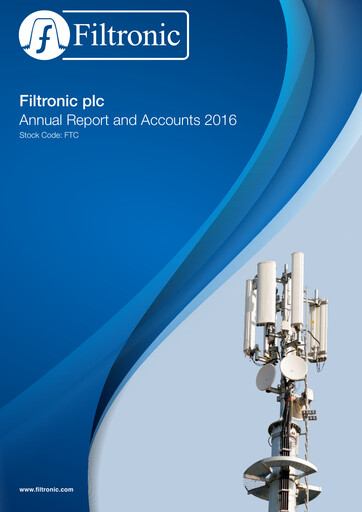 Thumbnail Filtronic Annual Report 2016