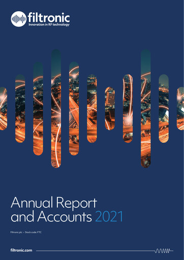 Thumbnail Filtronic Annual Report 2021