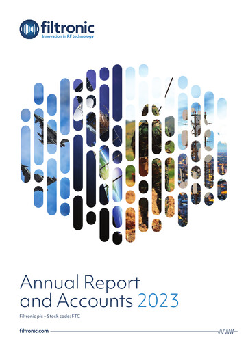 Thumbnail Filtronic Annual Report 2023