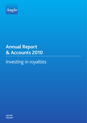 Thumbnail Ecora Resources Annual Report 2010